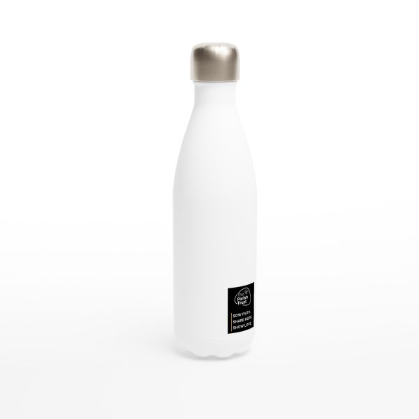 White 17oz Stainless Steel Water Bottle
